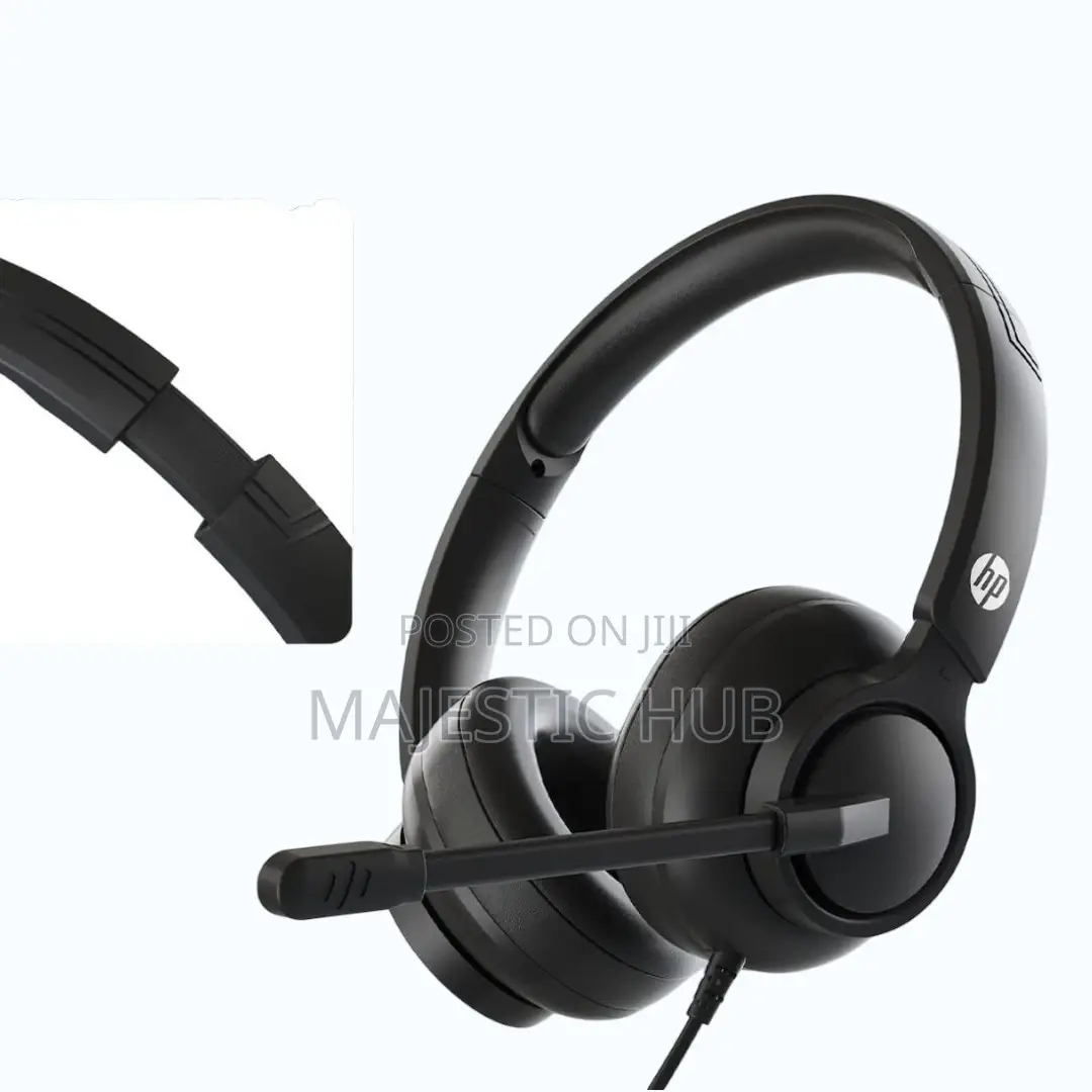 Hp Dhe-8009 Wired Headset With Microphone – With Noise-Cancelling Mic