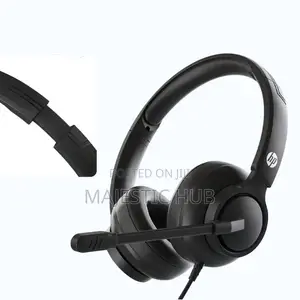 Hp Dhe-8009 Wired Headset With Microphone – With Noise-Cancelling Mic