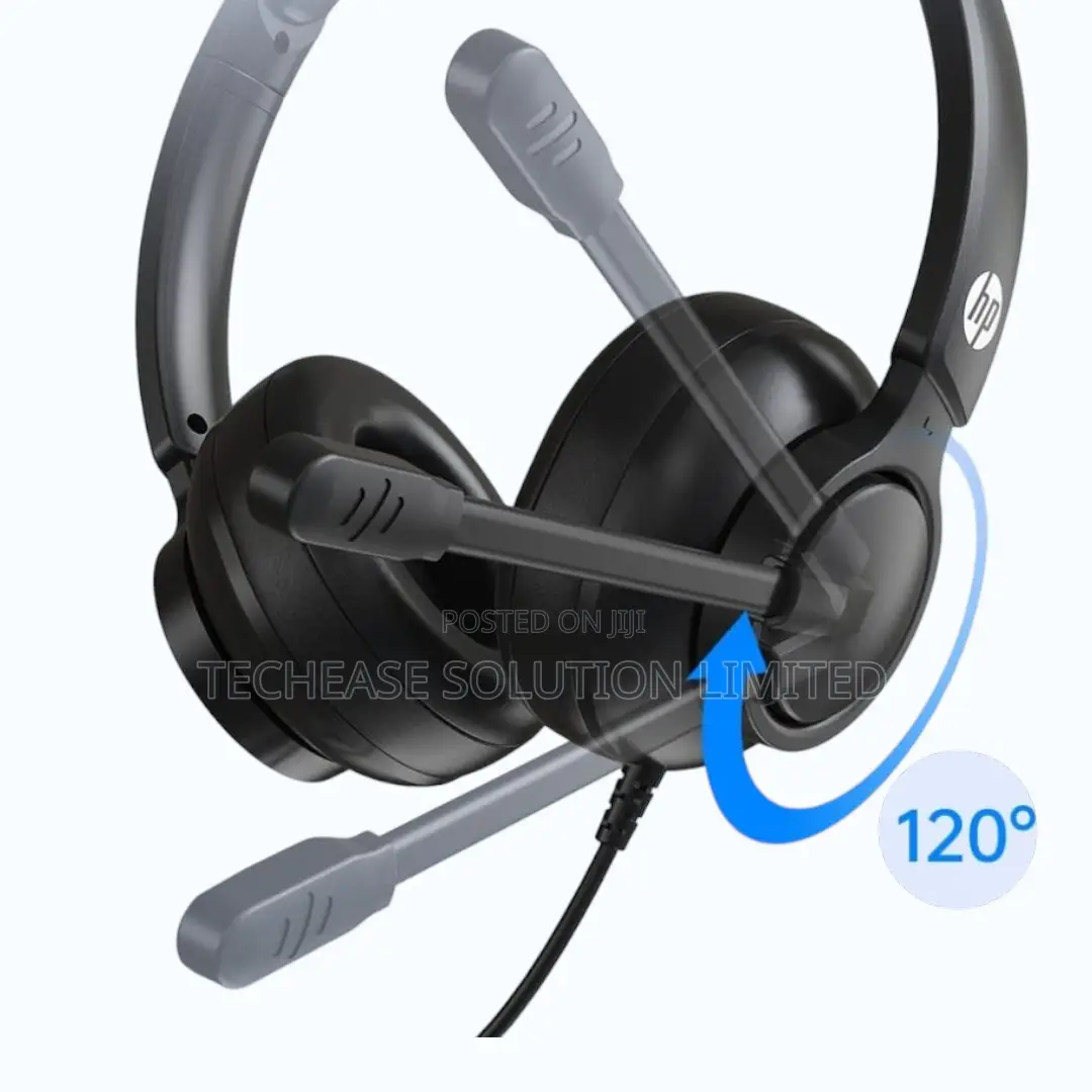 Hp Dhe-8009 Wired Headset With Microphone – With Noise-Cancelling Mic