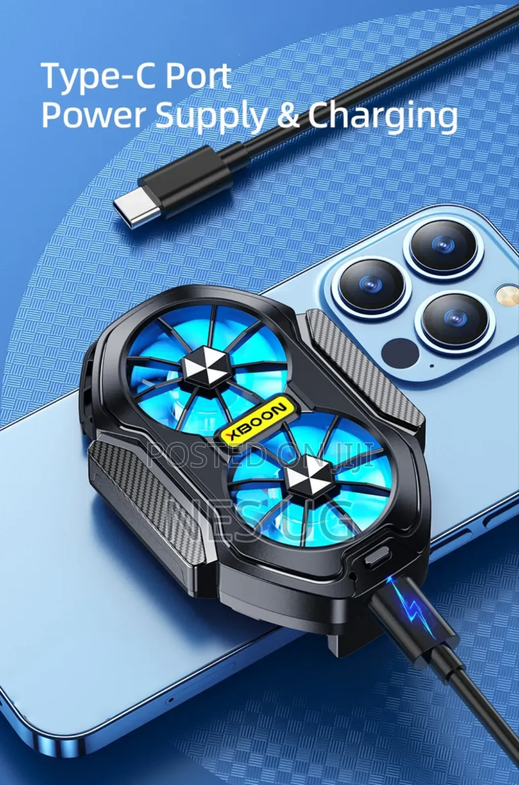 Dual Fan Mobile Phone Cooler Phone Cooling Radiator