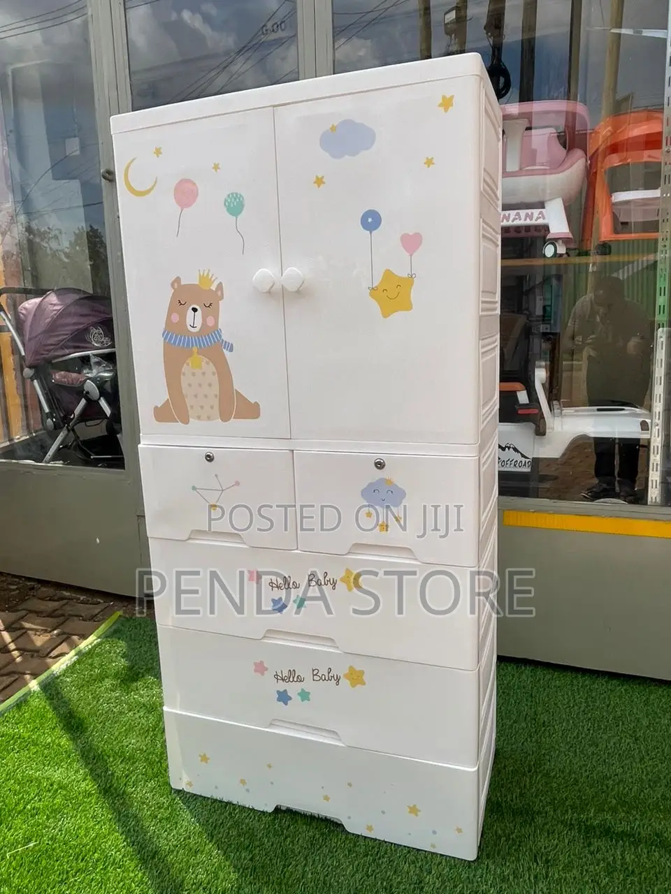 Kids Baby Wardrobes – Stylish Multi-Compartment Storage Wardrobe
