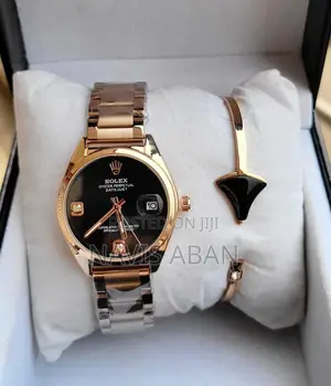 Rolex Lady’S Watch With Afree Bangle