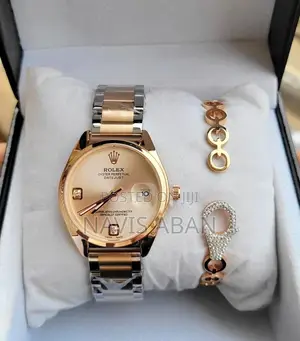 Rolex Lady’S Watch With Afree Bangle