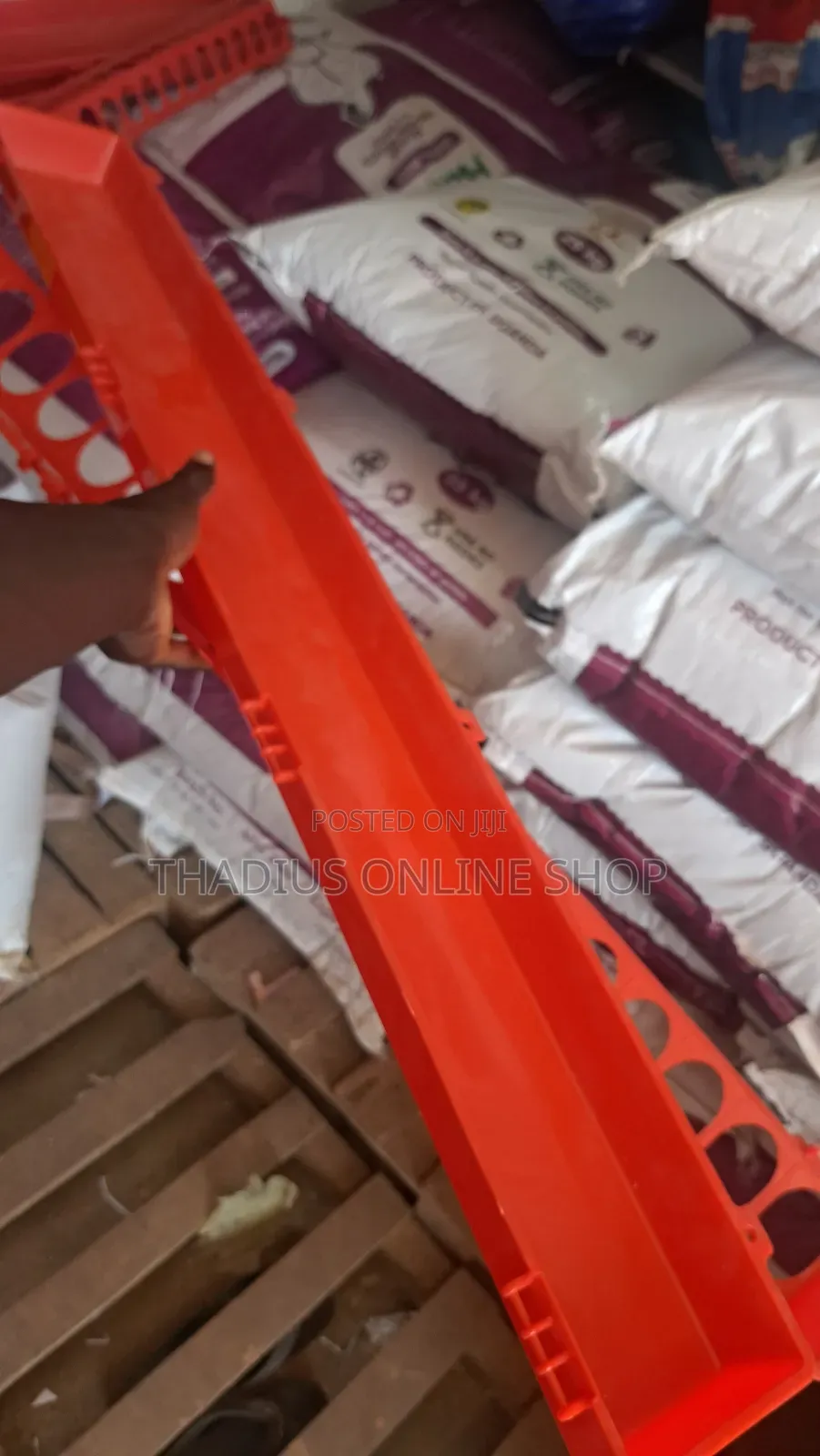 Long and Big Chicken Plastic Feeder .