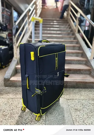 Original Traveling Cloth Suitcases. Medium Size