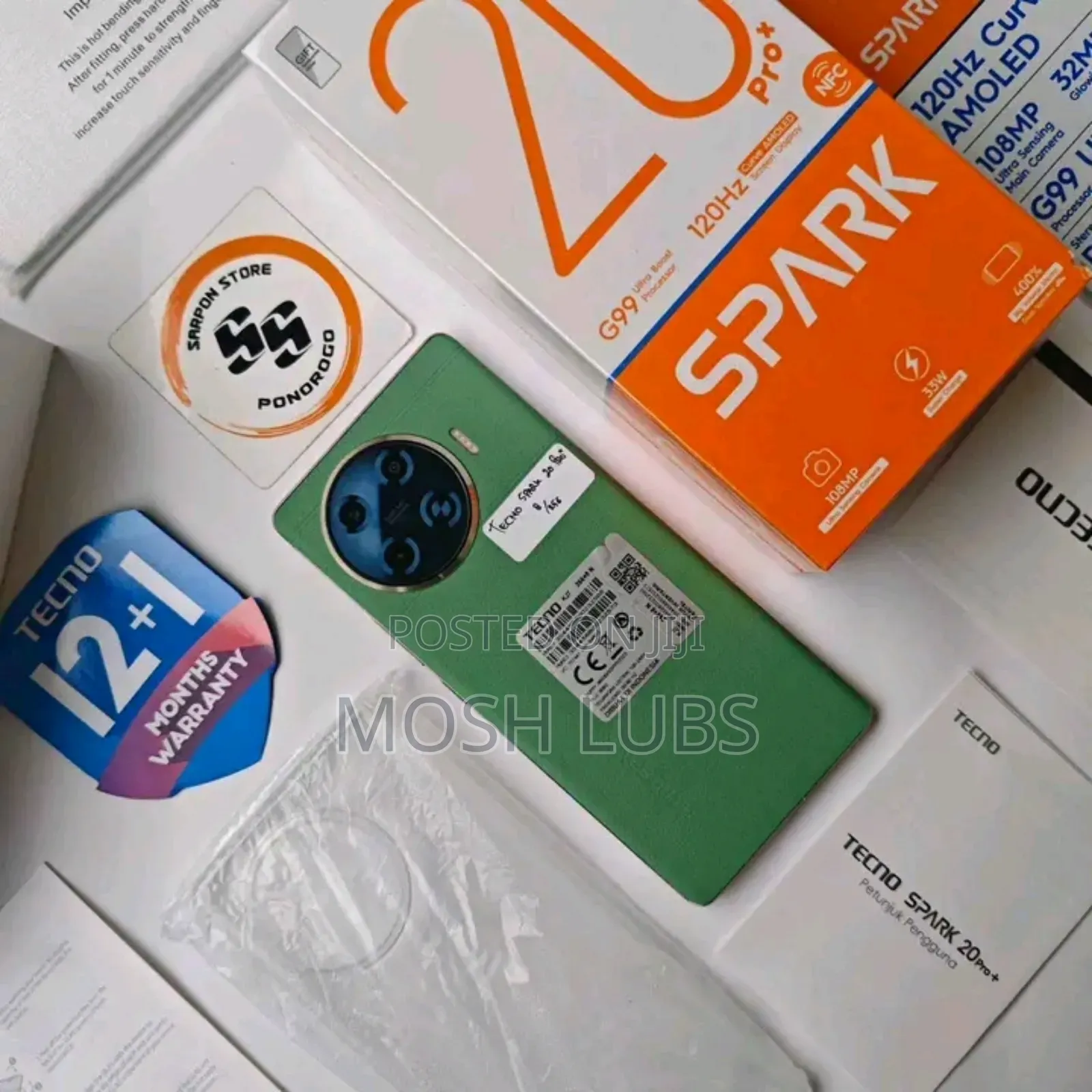 New Tecno Spark 20 Pro Plus 256 GB Green