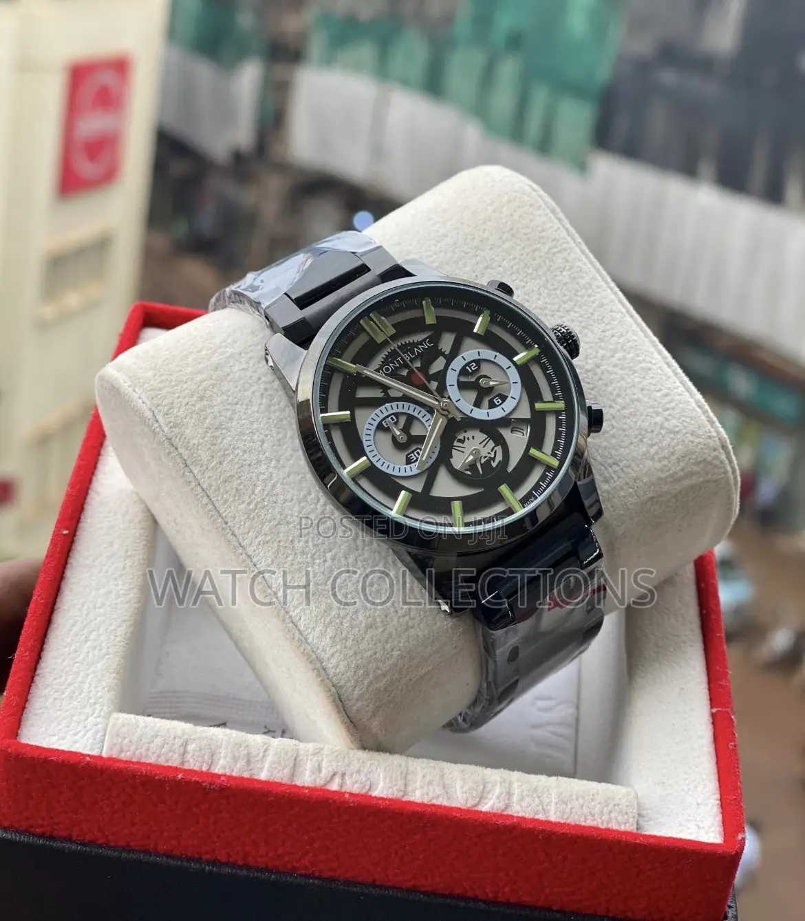 Metallic Montblanc Mens Watch