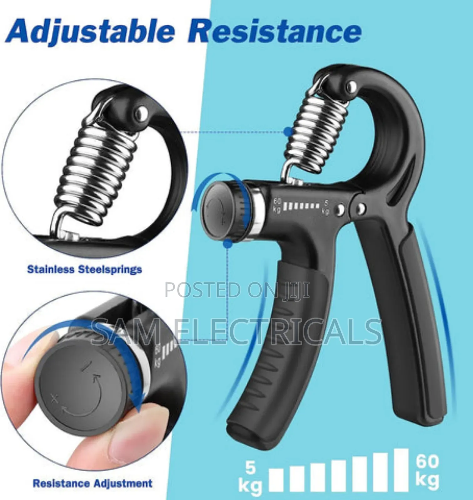 Adjustable Hand Grips 5kg -60kgs