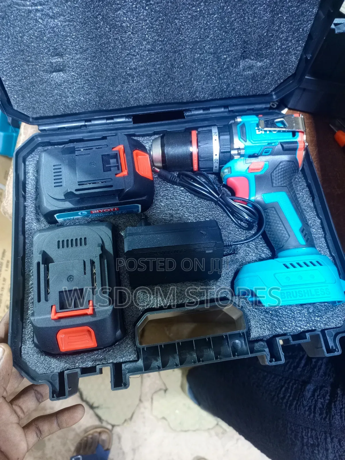 Biyoti 20v Brushless Cordless Drill Kit.