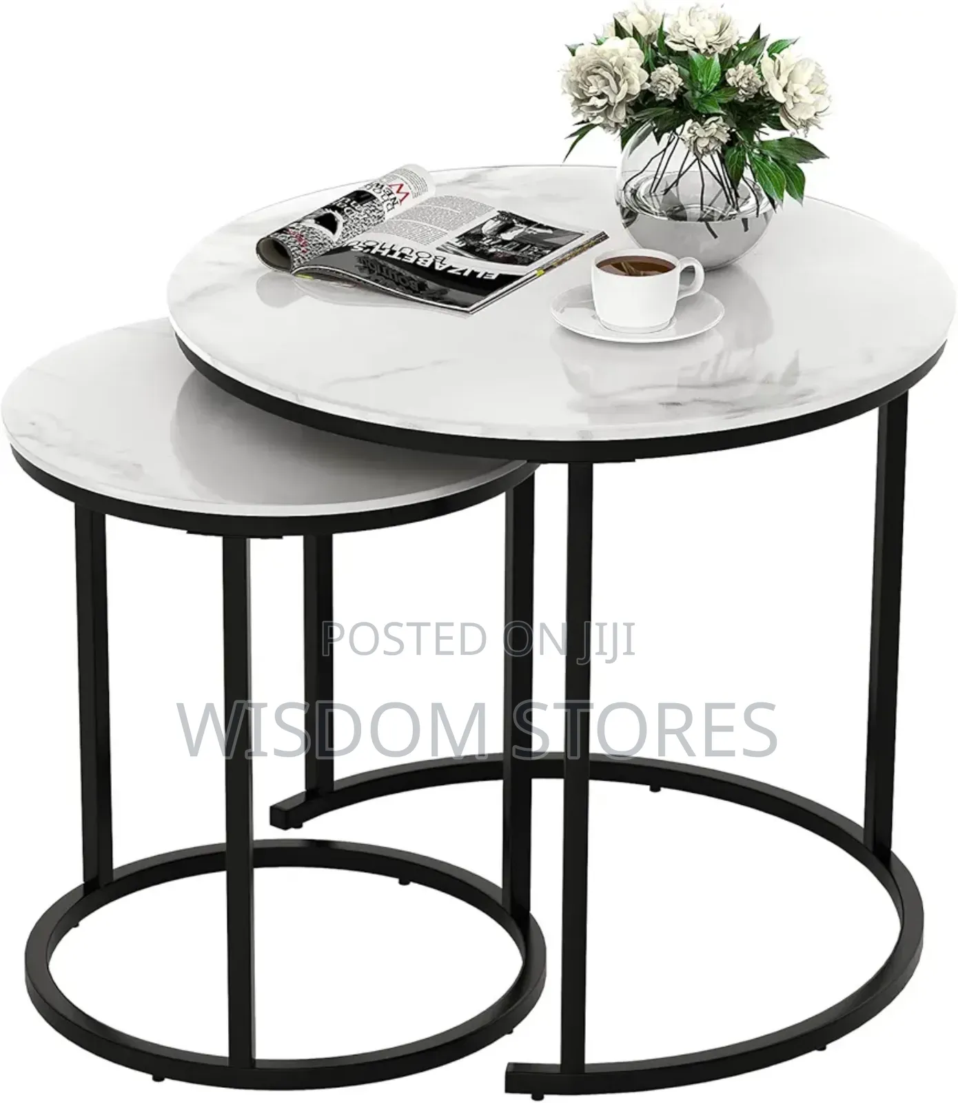 Round Coffee Table Set of 2
