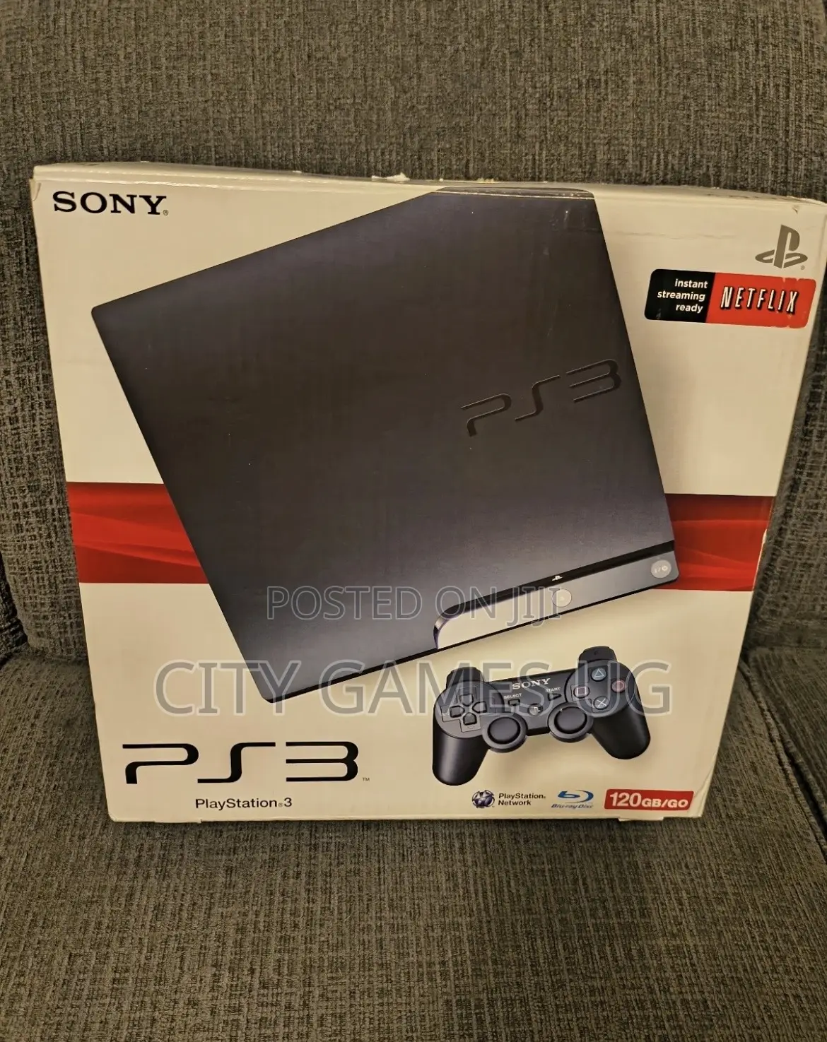 Sony Playstation 3 Ps3 Slim Console Bundle 2 Controller 10games