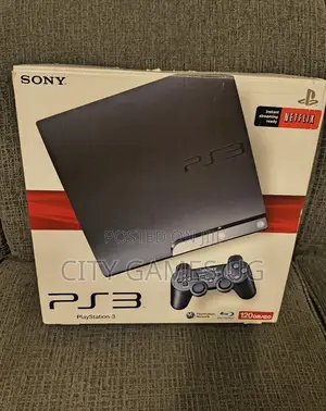 Sony Playstation 3 Ps3 Slim Console Bundle 2 Controller 10games