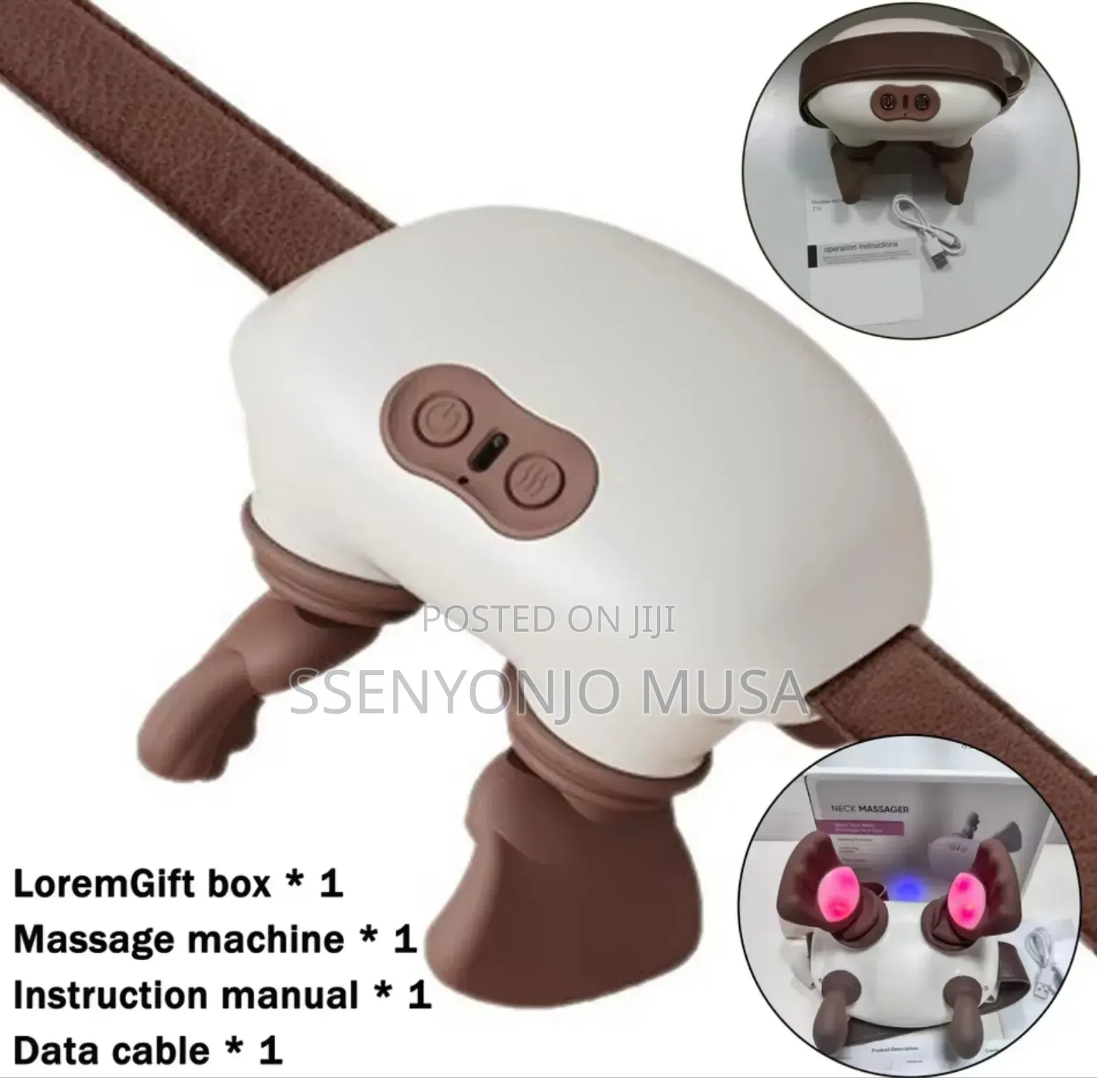 Smart Heated Neck and Shoulder Massager Electric Deep Kneading Pain