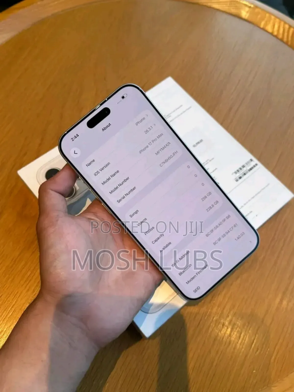 New Apple iPhone 17 Pro Max 256 GB Silver