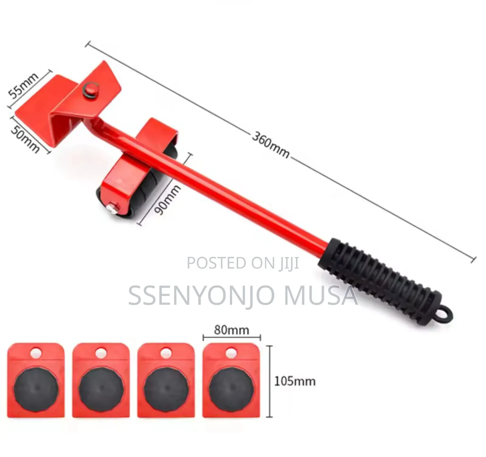 5-Piece Furniture Moving Tool Set Heavy Duty Roller Wheels 150kg