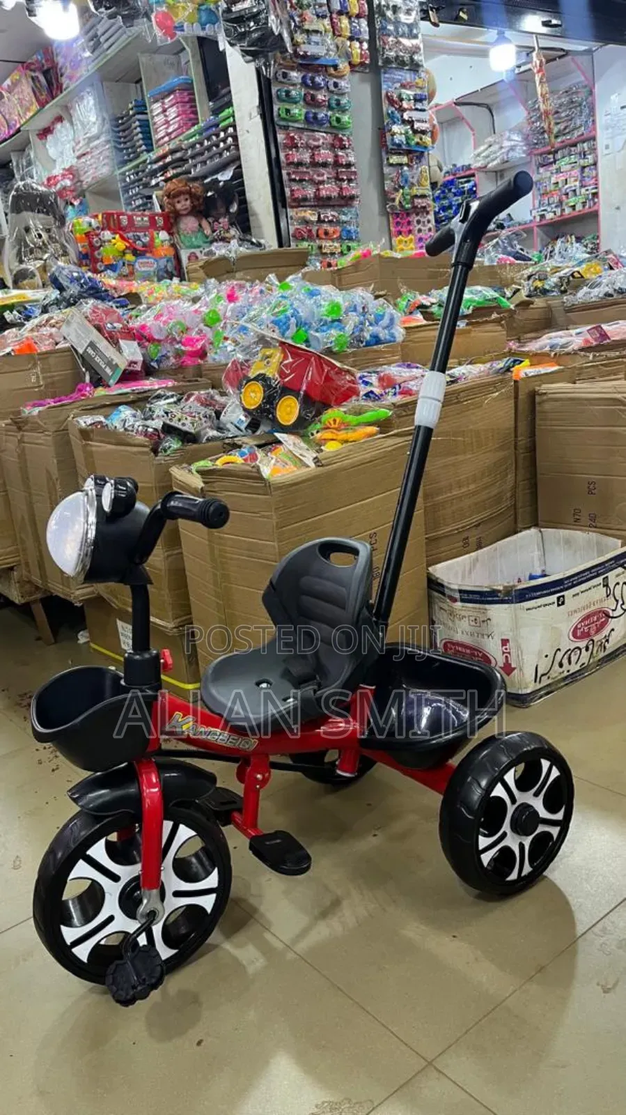 New Push Handle Kids Tricycles