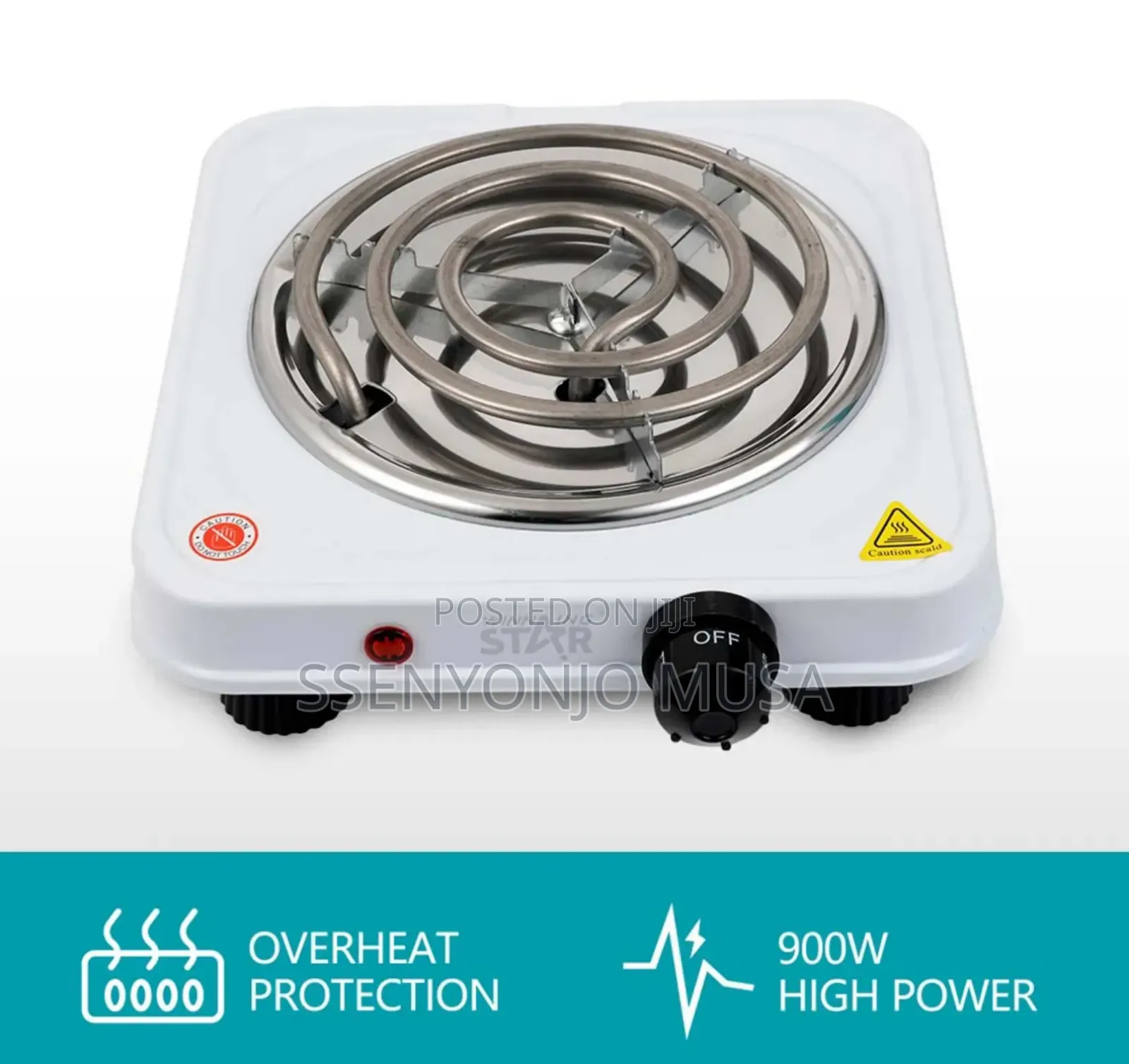 Winning Star Hotplate St-9634 -1000w-Rapid Heating-Keep Warm
