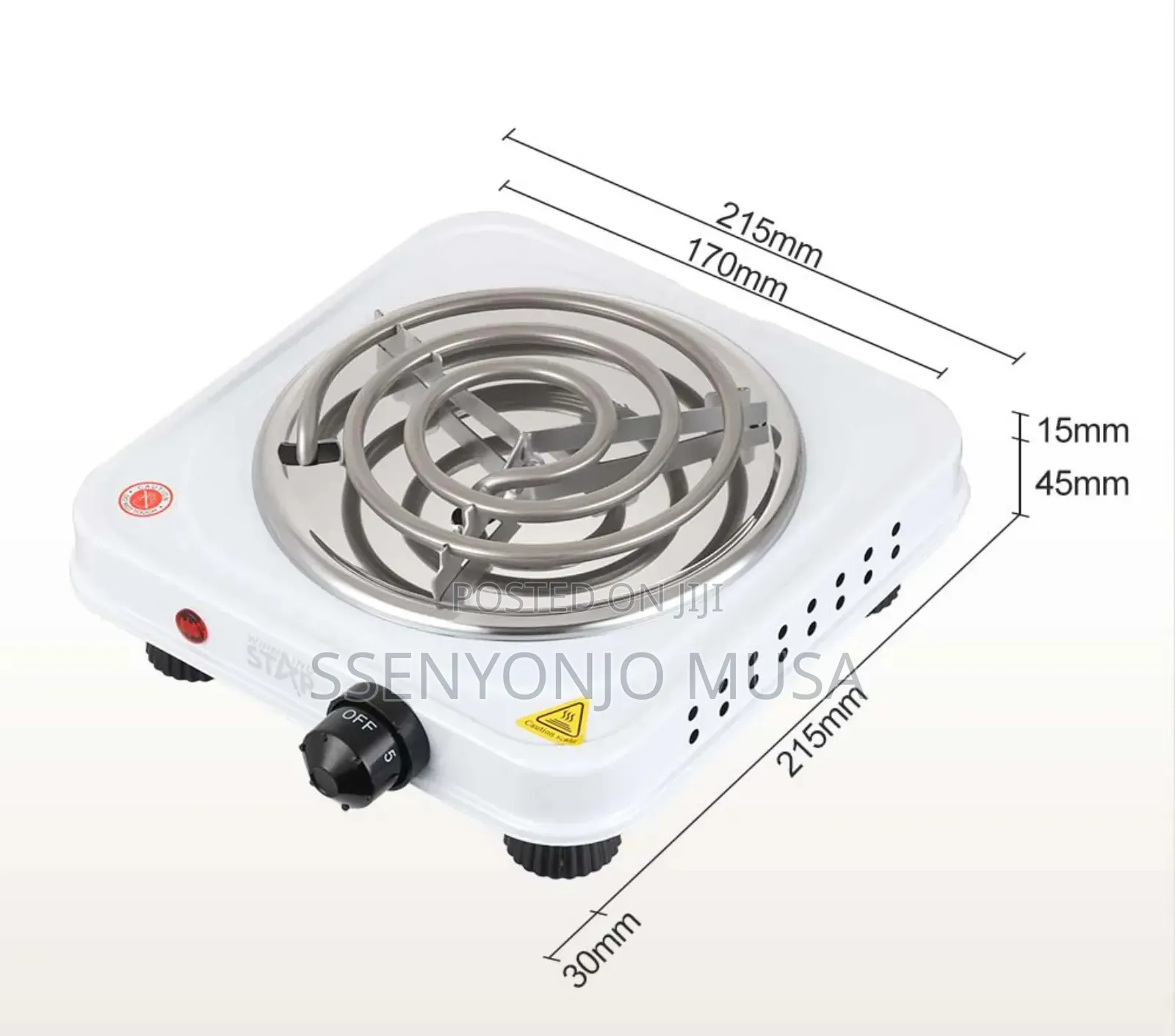 Winning Star Hotplate St-9634 -1000w-Rapid Heating-Keep Warm