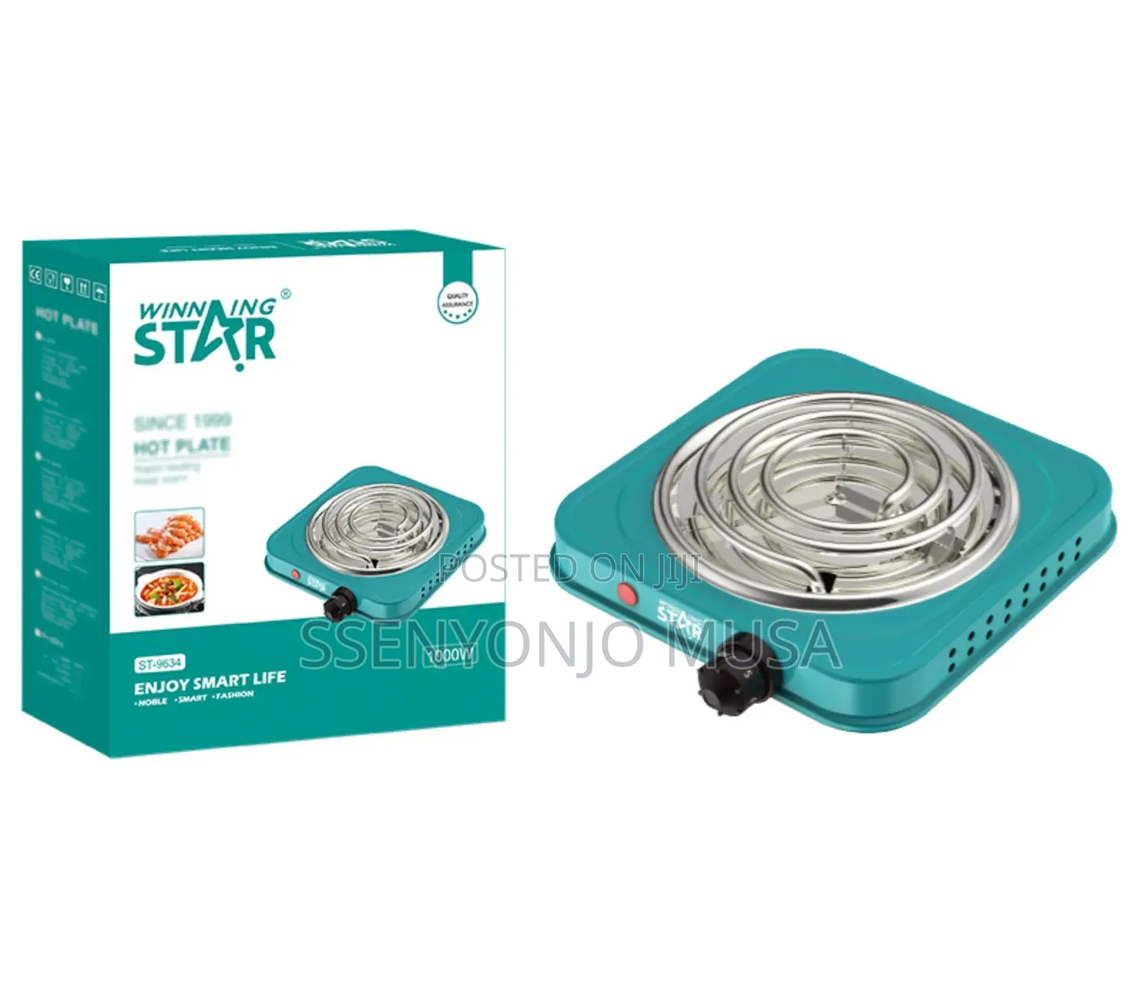 Winning Star Hotplate St-9634 -1000w-Rapid Heating-Keep Warm