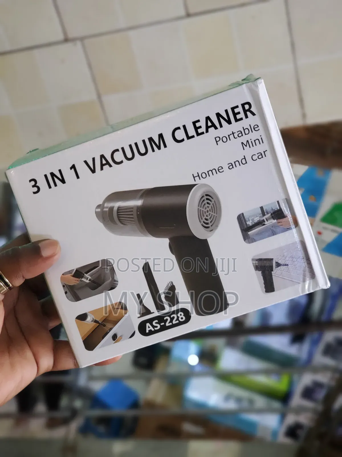 Portable Rechargeable Handheld Vacuum Cleaner for Cars and Home Use