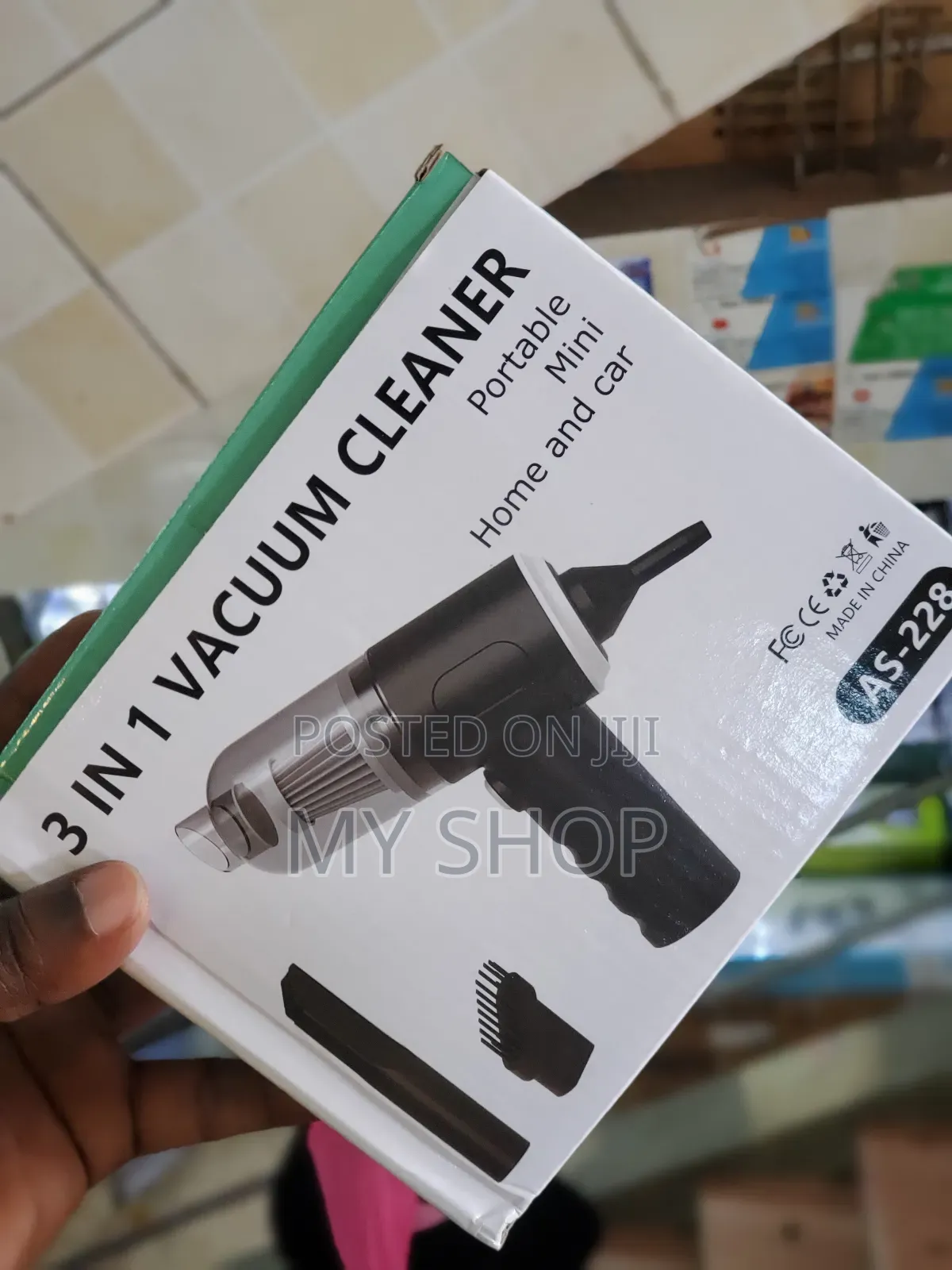 Portable Rechargeable Handheld Vacuum Cleaner for Cars and Home Use