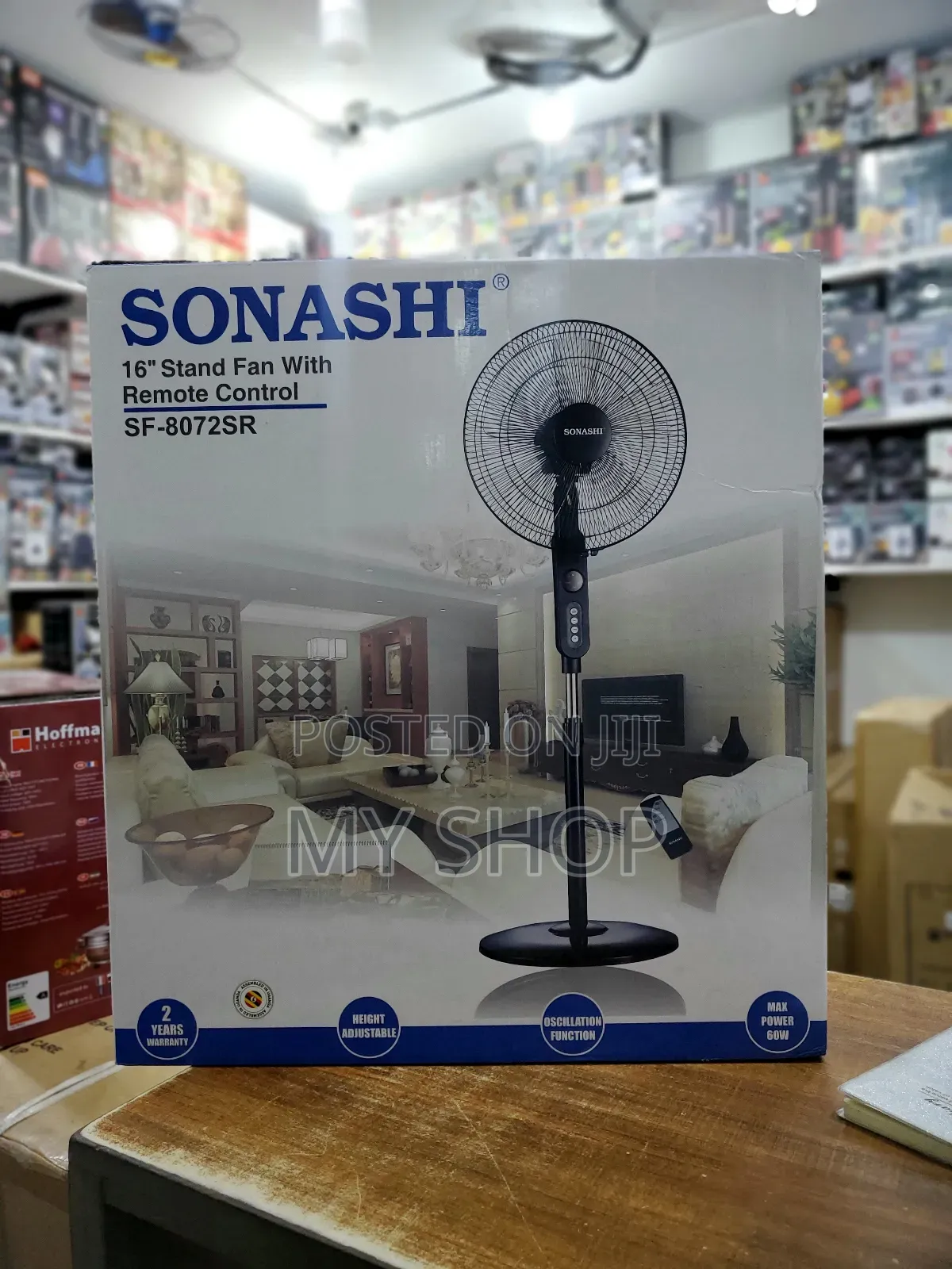 Stand Fan With a Remote Control - Black Available in Uganda Now