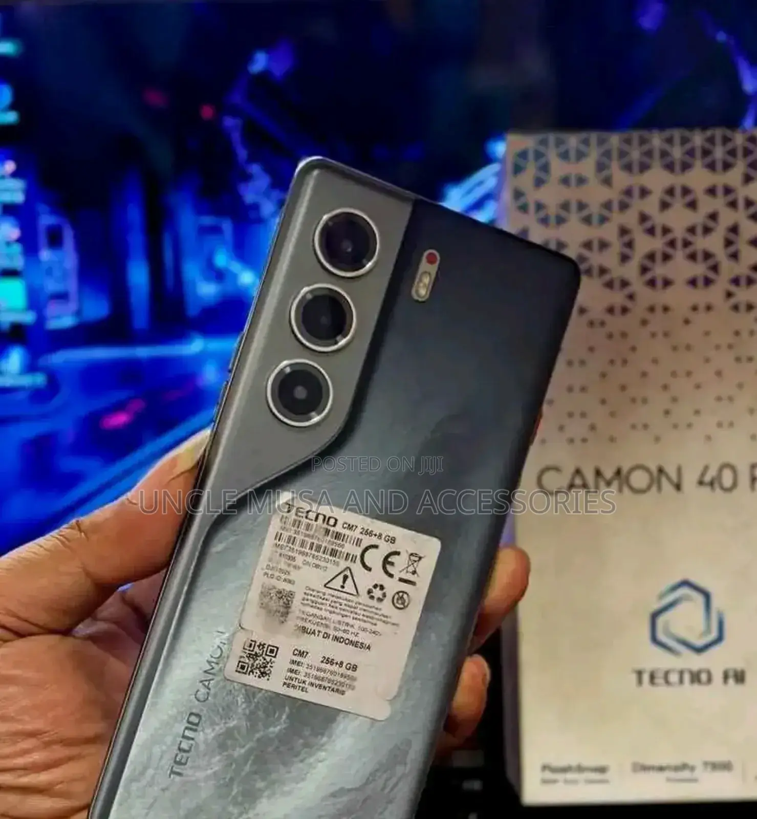 New Tecno Camon 40 Pro 4G 256 GB Black
