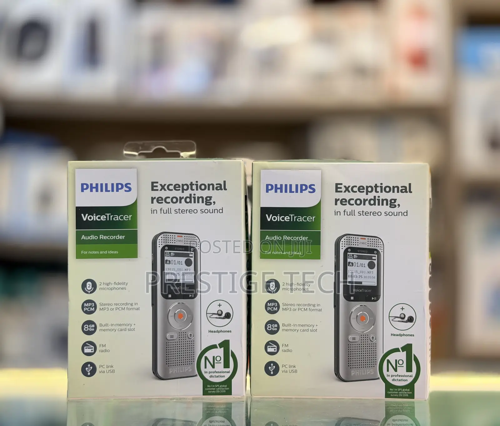 Philips Voice Tracer Audio Voice Recorder Dvt2050 8gb Built in Battery