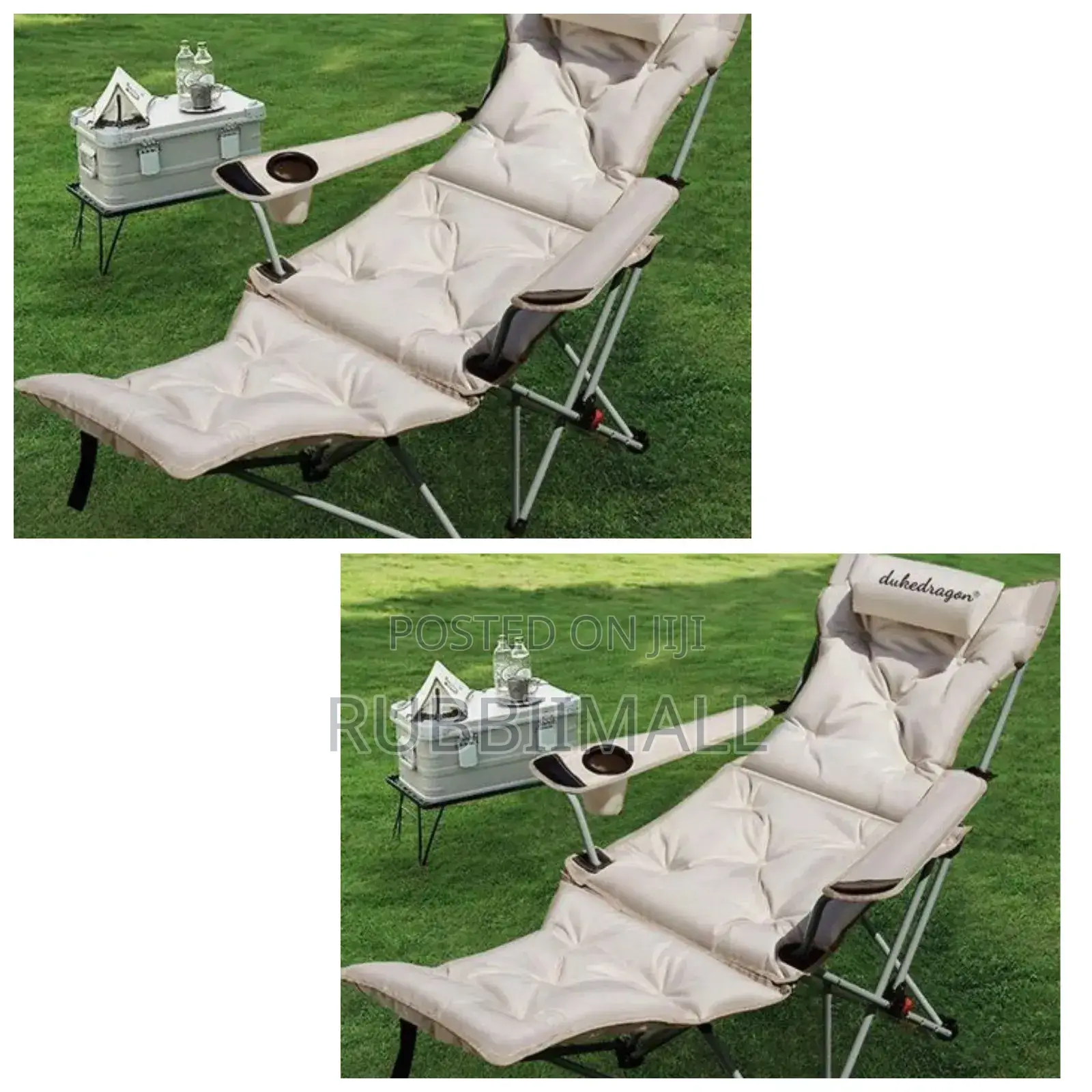 Foldable Camp Chair + Leg Rest