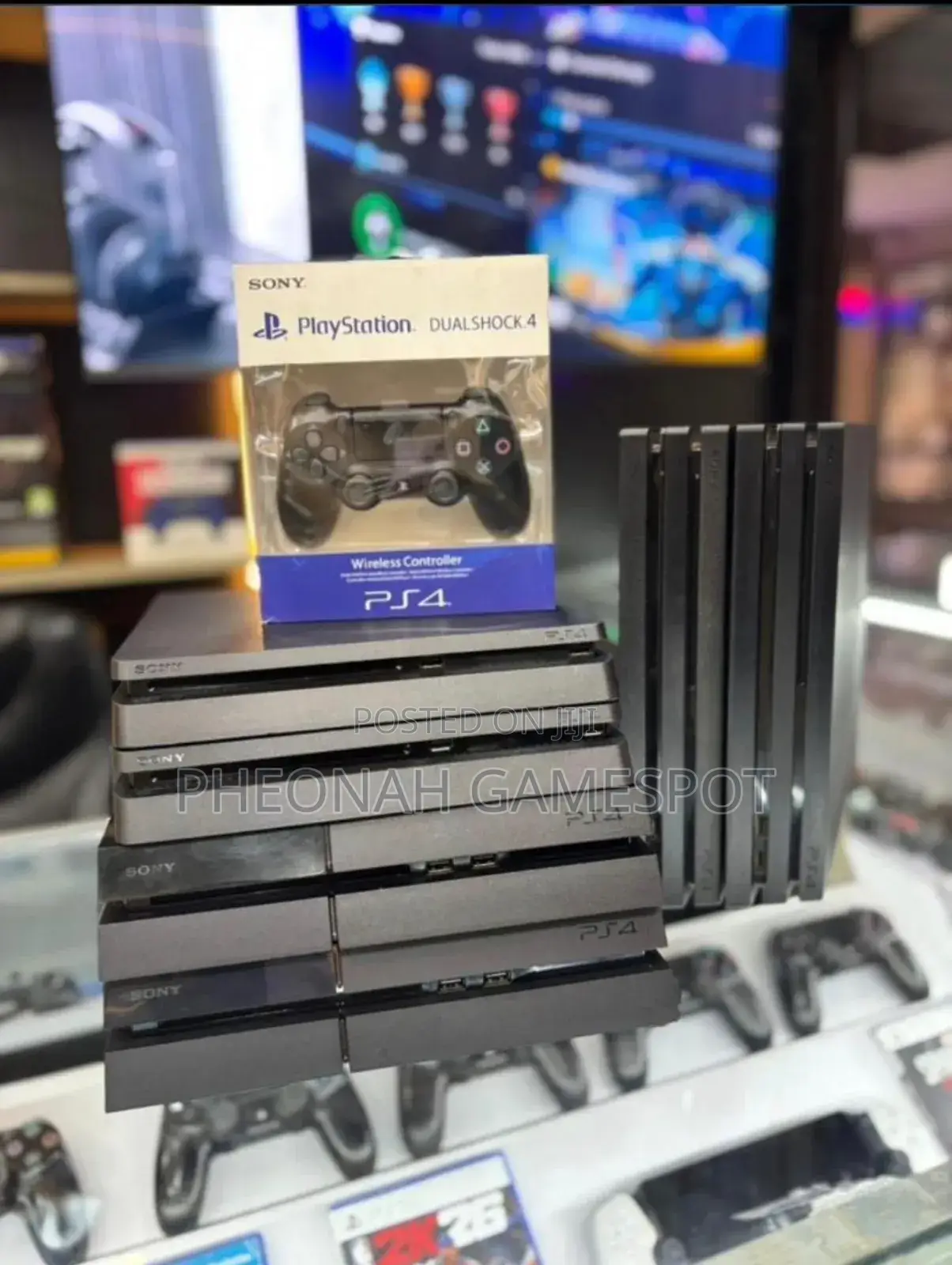 Playstation 4 Standard, Slim and Pro. All Ps4 Models Are Available