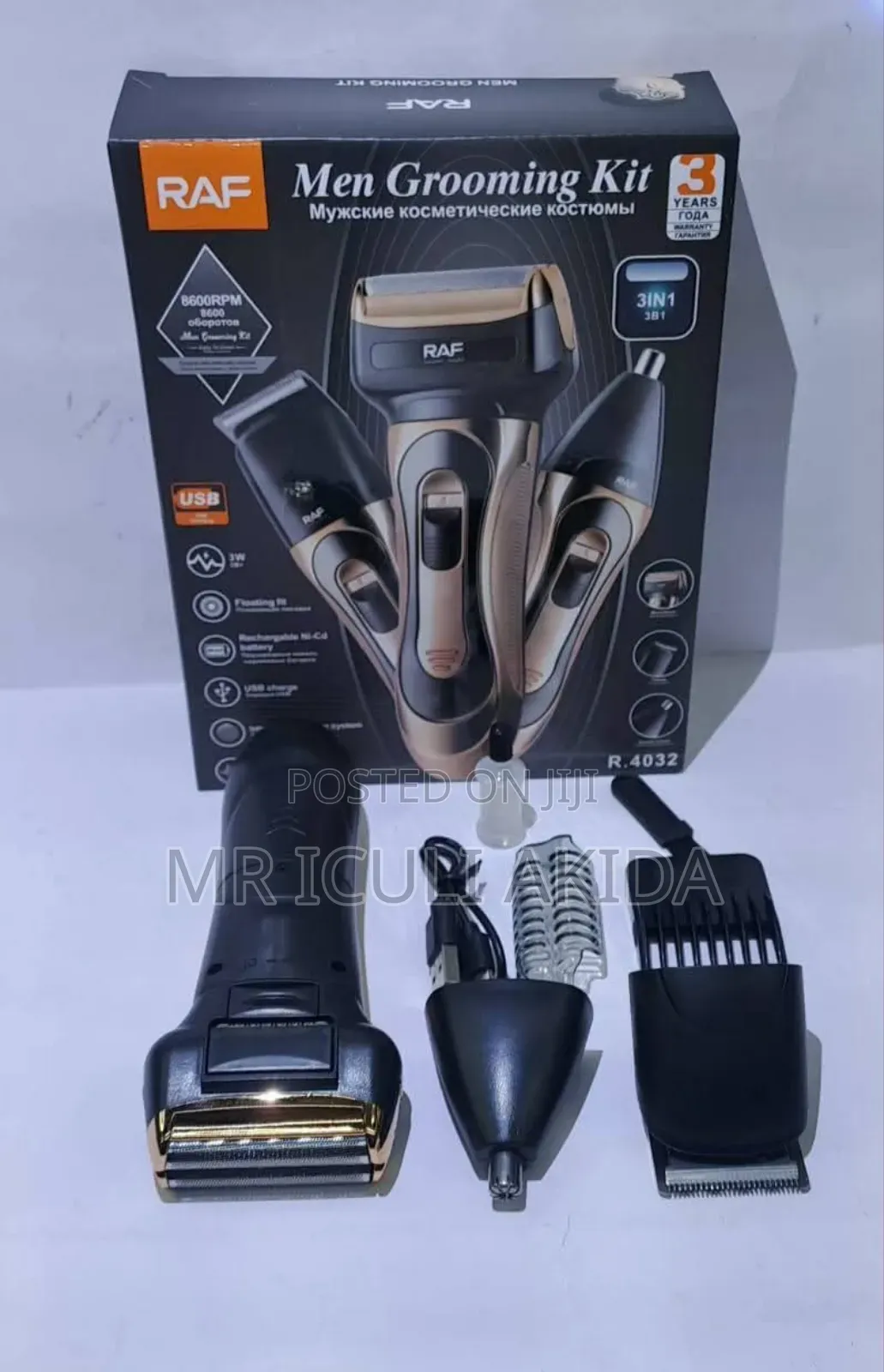 Raf 3-in-1 Men's Grooming Kit (Model R.4032).