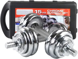15kg Chrome Adjustable Dumbbell Set