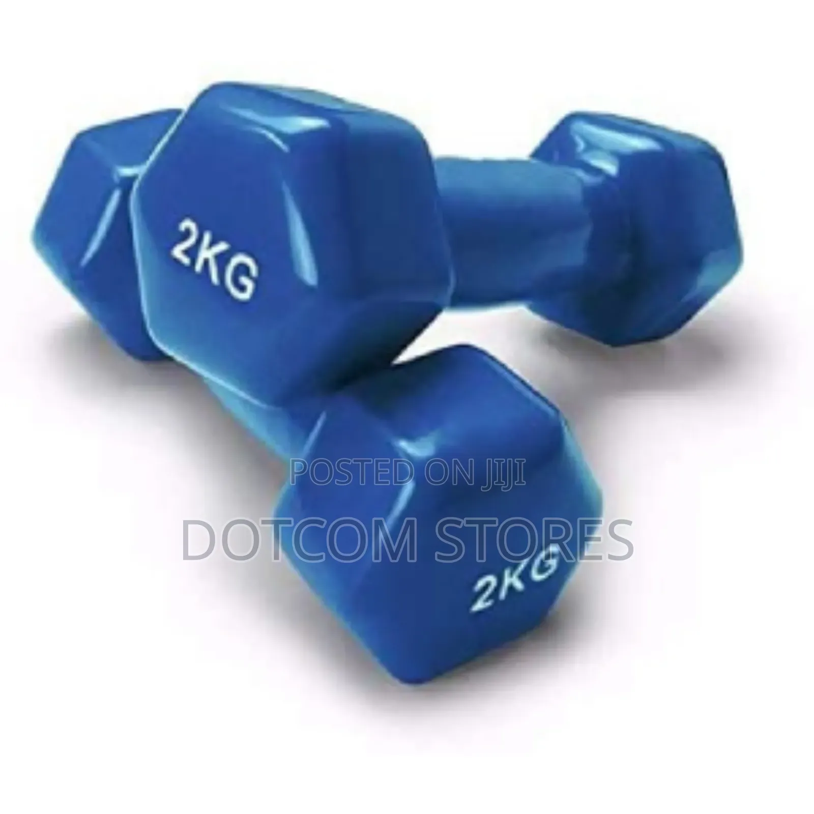 2 Kg Vinyl-Coated Dumbbells,