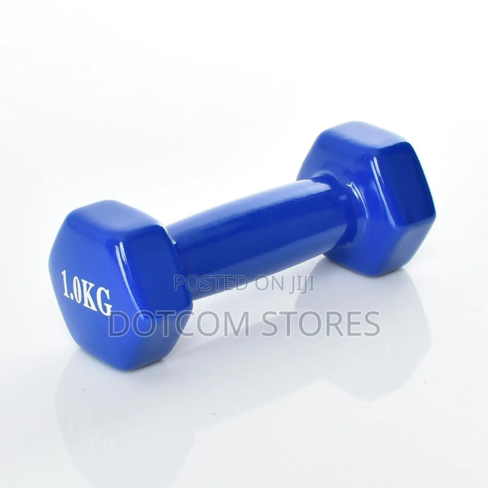 1 Kg Blue Hexagon-Shaped Dumbbell