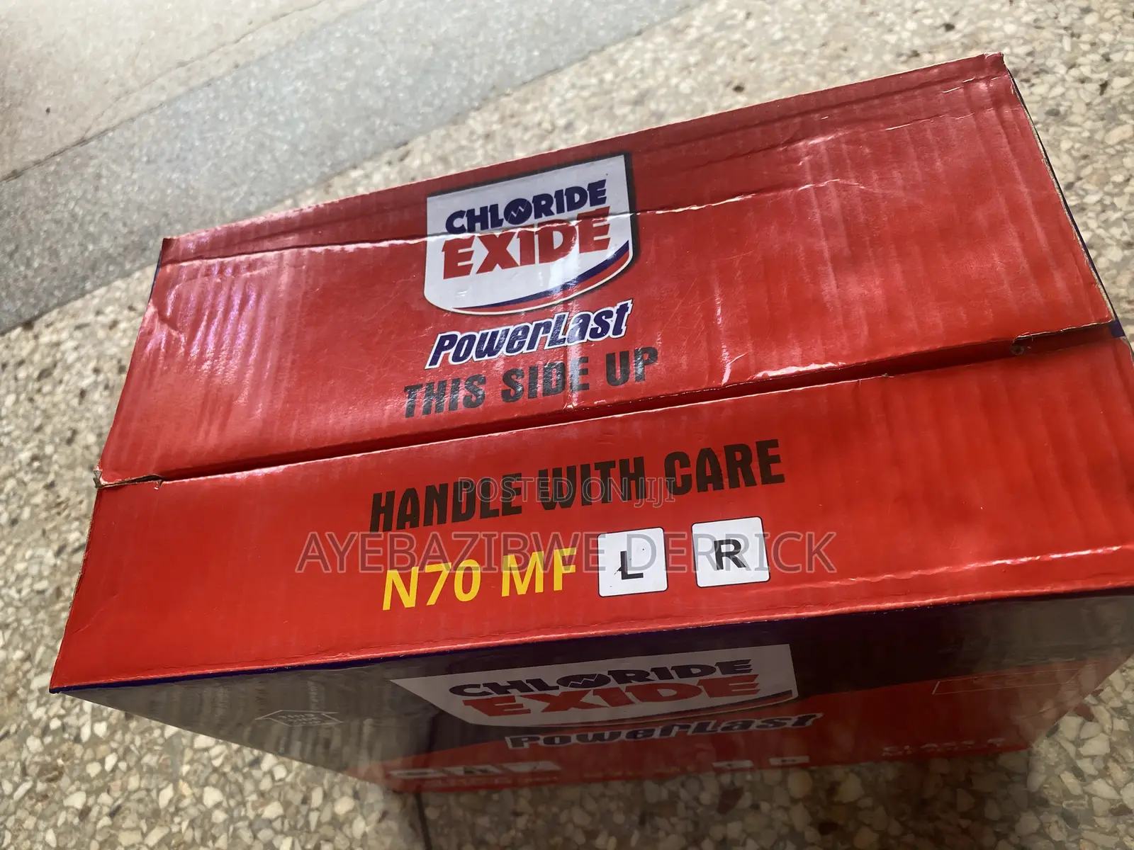 N70 Battery Powerlast Chloride Exide