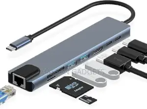 Usb C Hub, 8 in 1 Type C Hub Multiport Adapter With Hdmi, Pd Power