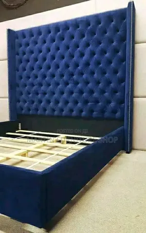 A Blue Button Bed for Sale Brand New Musambya Timbers Used