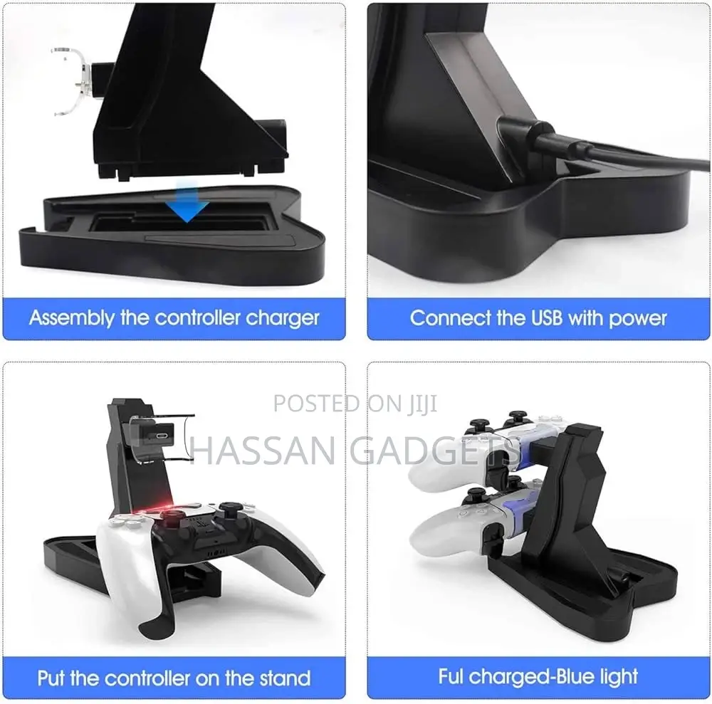 Charging Docking Station Stand Led Indicator Compatible With Plays
