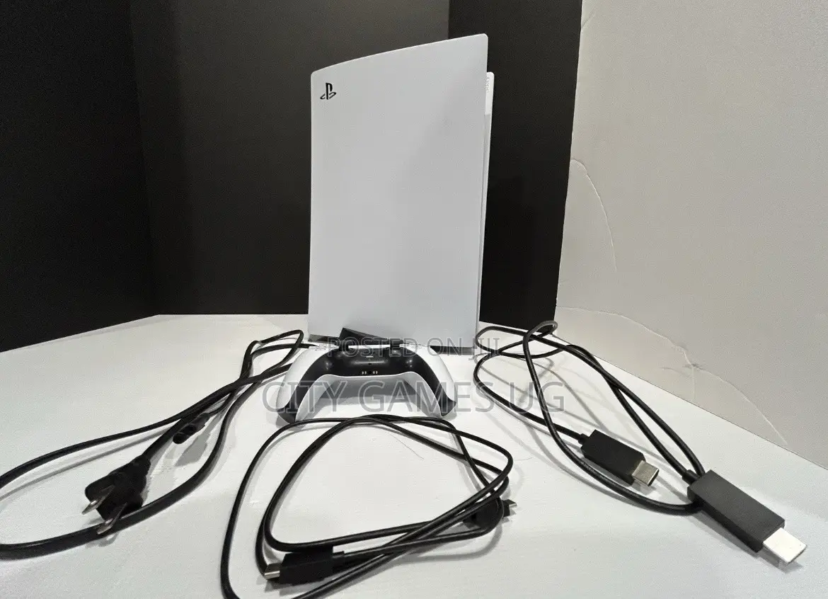 Used Sony Playstation 5 Console-Controller, Stand, Cables Included