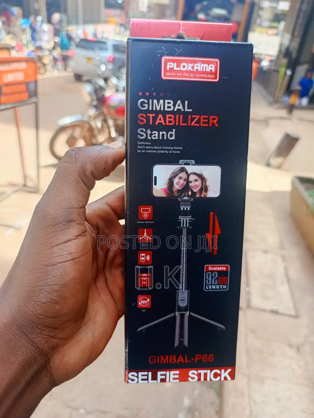 Plokama Gimbal Stabilizer Stand Selfie Stick, Model P66.