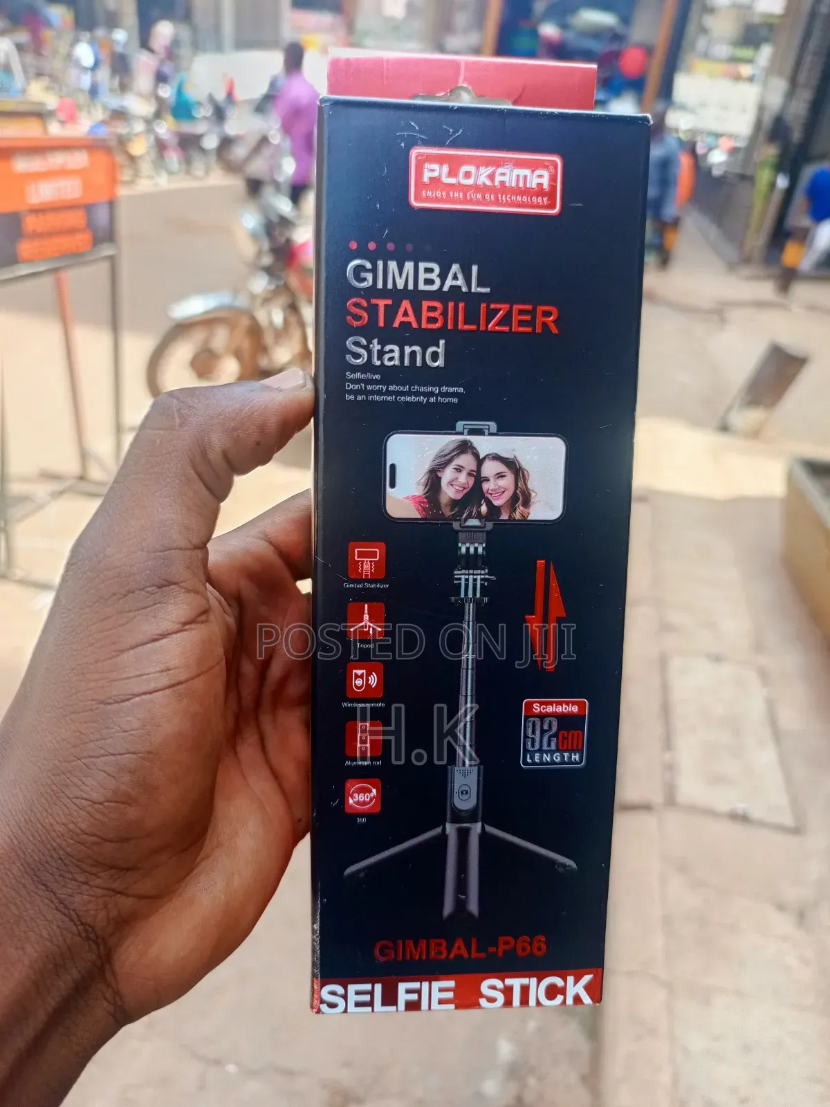 Plokama Gimbal Stabilizer Stand Selfie Stick, Model P66.