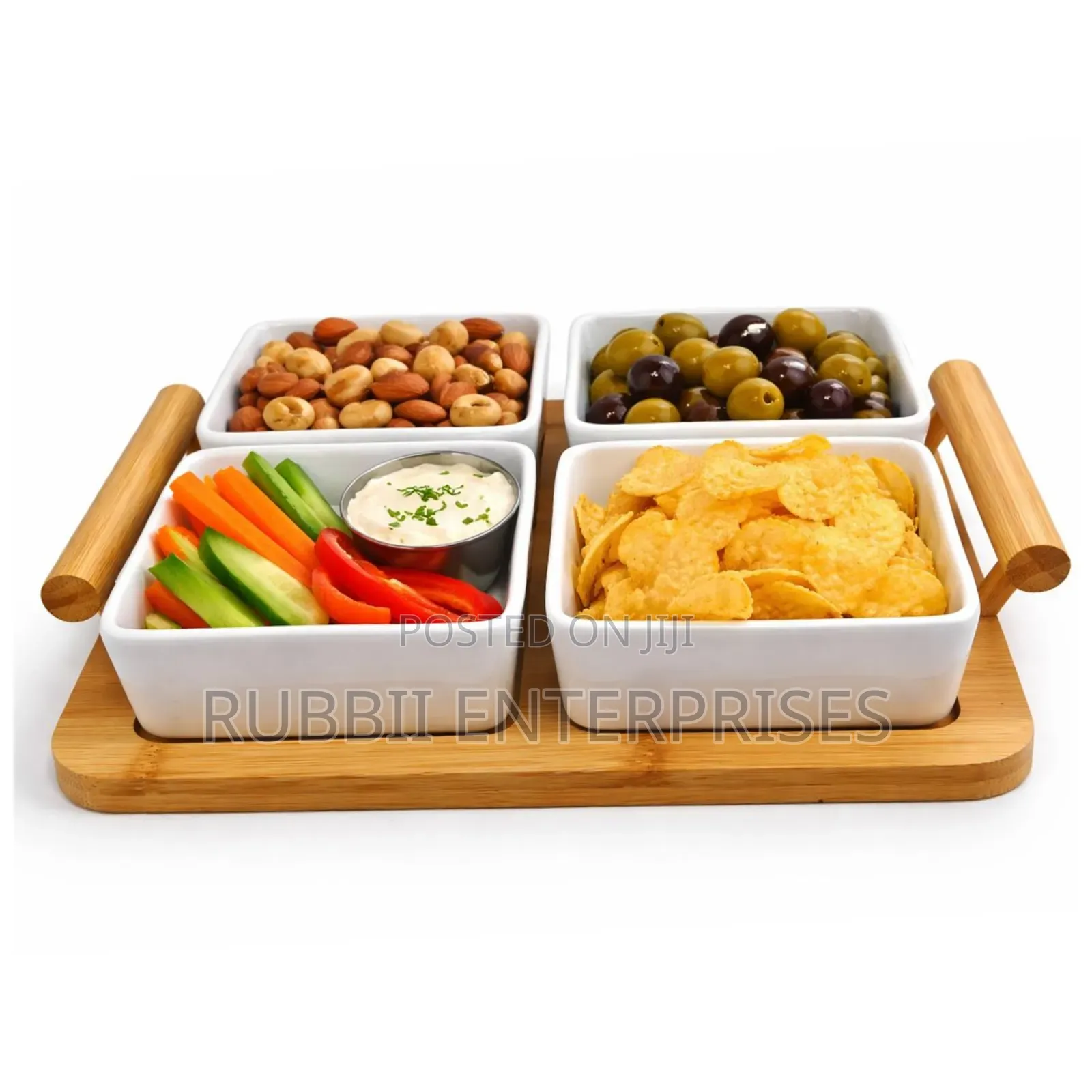 Partioned Square Platter 4pc