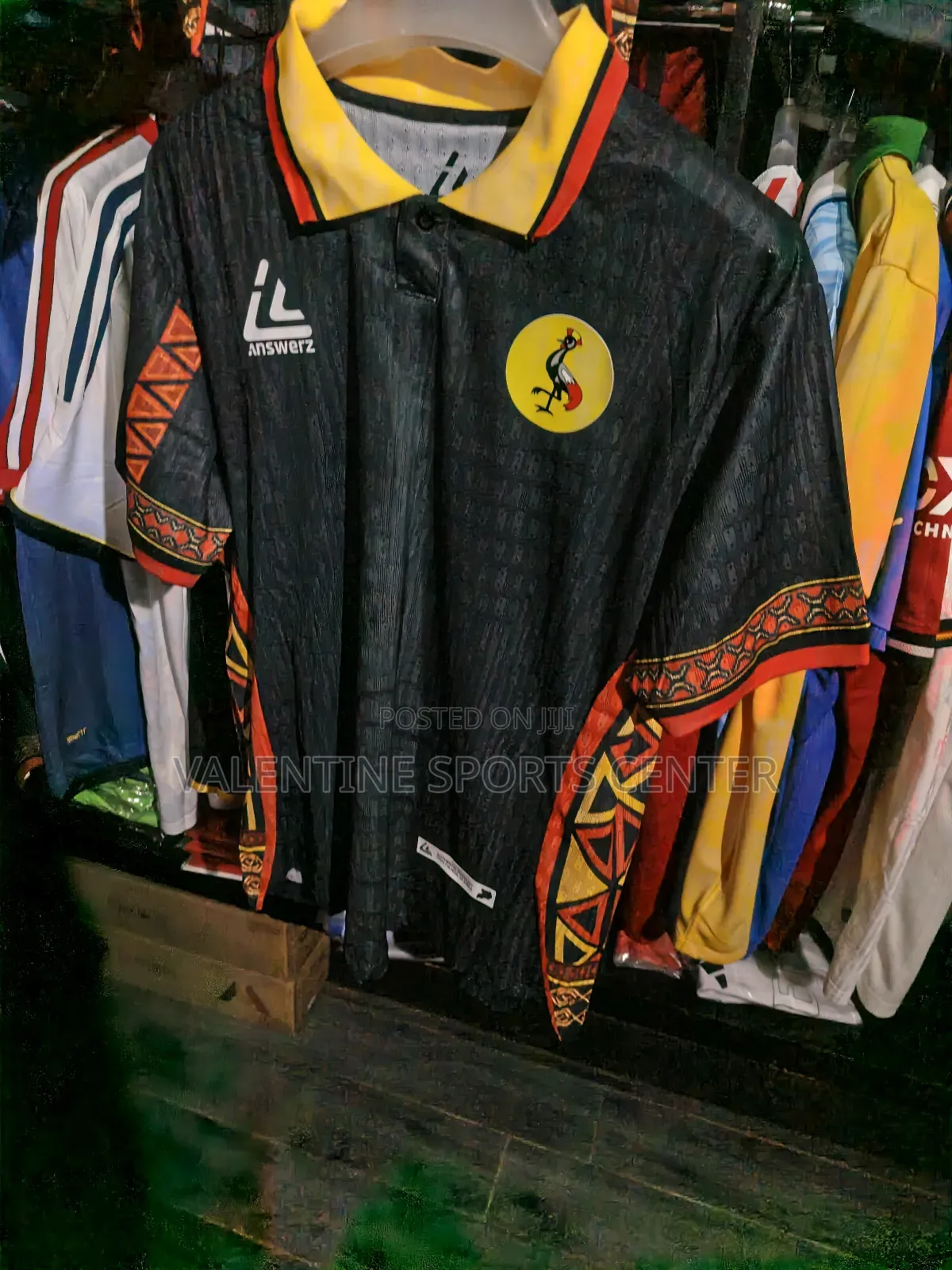 Answerz New Design Uganda Crane Jersey Original Material