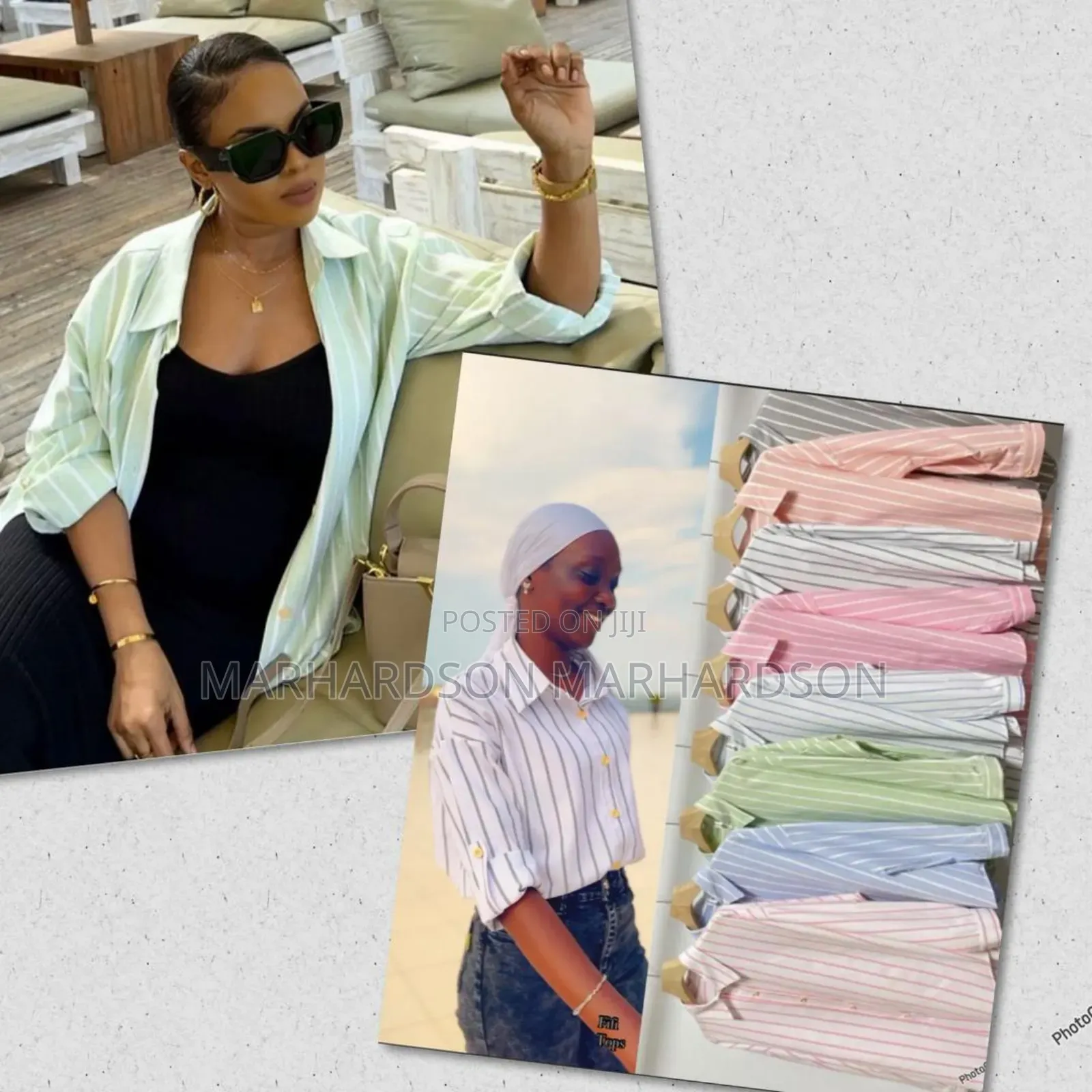 Striped Linen Heavy Material