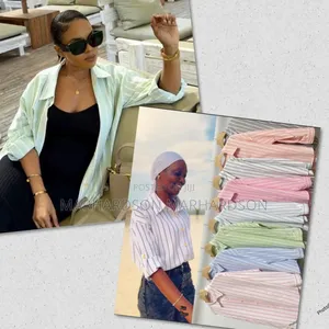 Striped Linen Heavy Material