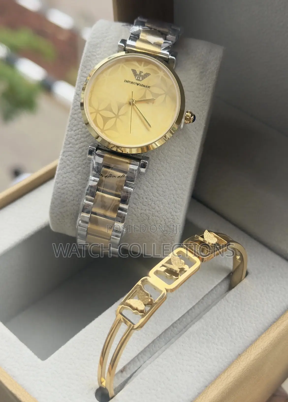 Floral Emporio Armani Ladys Watch