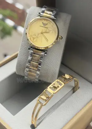 Floral Emporio Armani Ladys Watch
