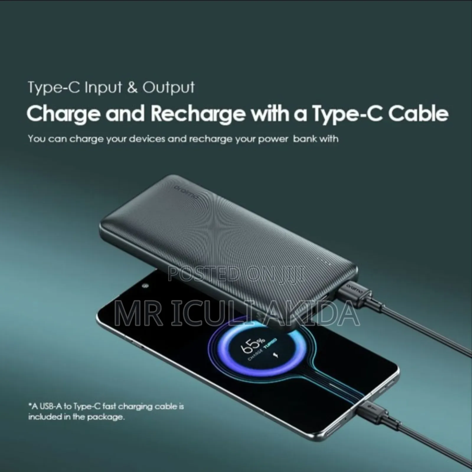 Original Oraimo Toast 15 Flash 10000mah Super Fast Charging Power Bank