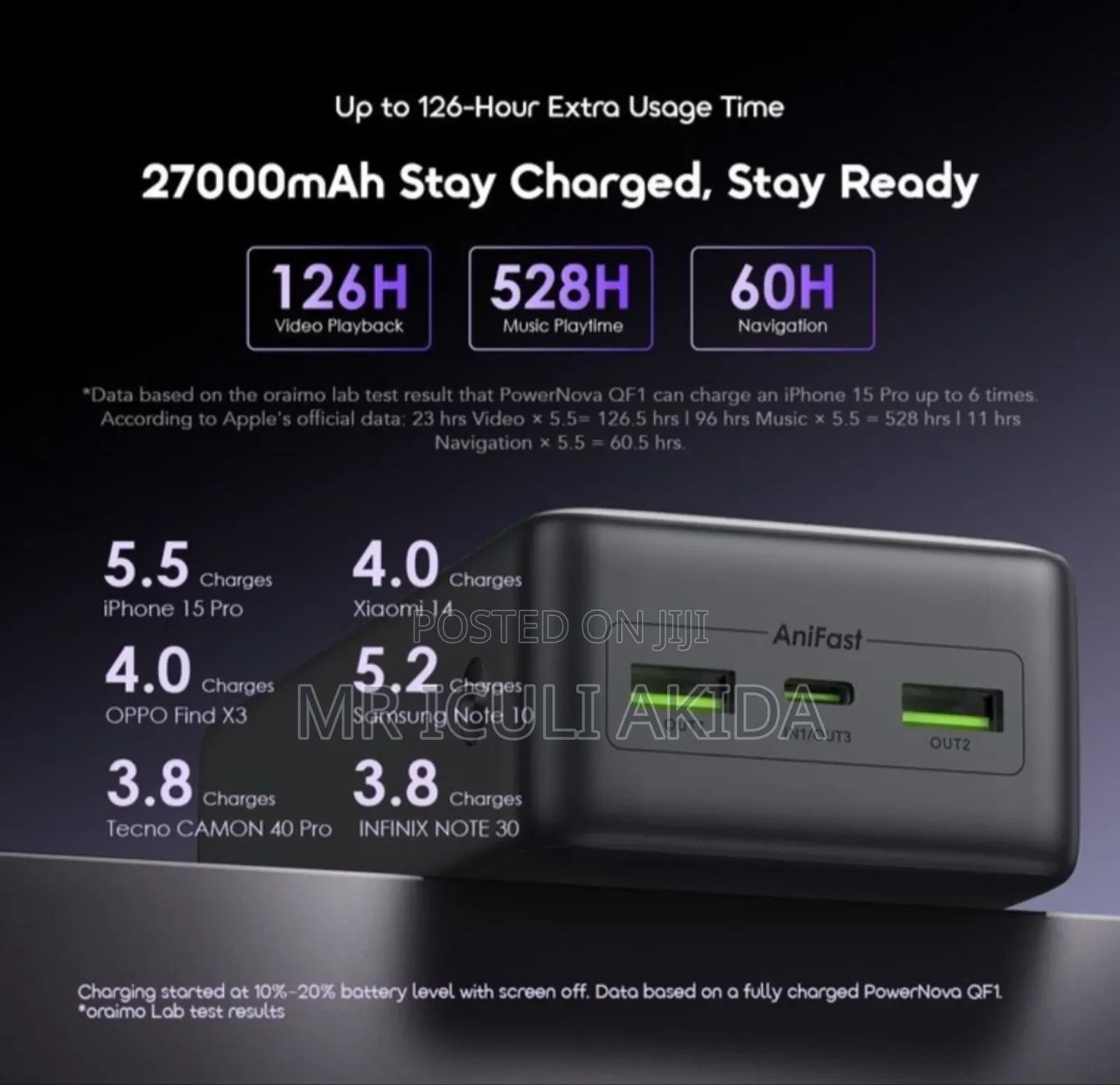Original Oraimo Power Nova Qf1 27000mah 22.5w Power Bank