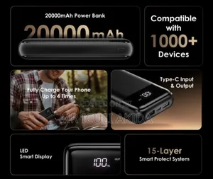 Original Oraimo Travellers 12bytes 20000mah Power Bank